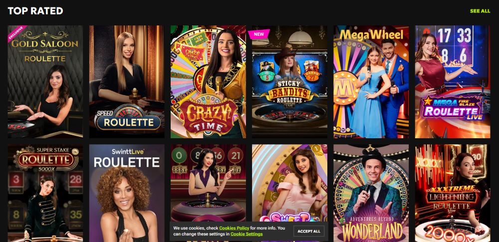 Games at Rtbet Casino